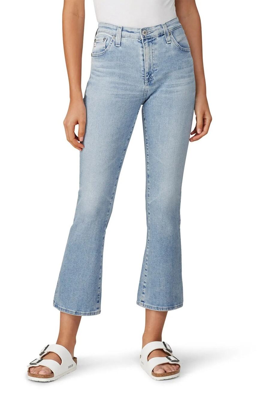 AG Adriano Goldschmied The Jodi Crop High Rise Slim Flare Jeans 32